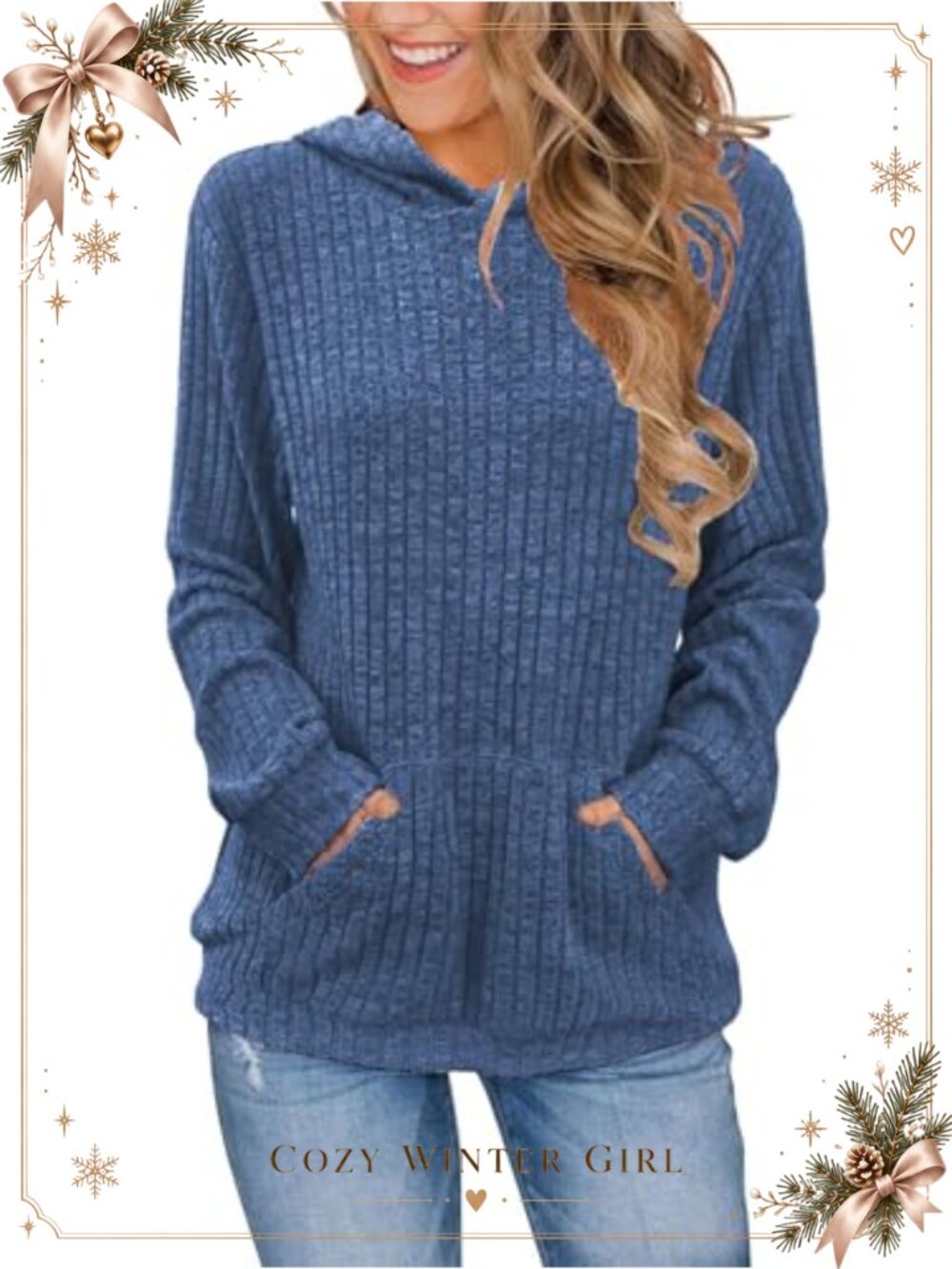 Oversized Hoodie Sweatshirt Pullover with Kangaroo Pocket